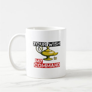 Mug Votre souhait est ma commande Aladdin Lampe Design