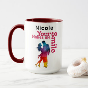 Mug Votre sourire me fait sourire Je Valentines cadeau