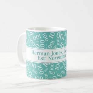 Mug Votre texte : 100e anniversaire Numéro Motif Turqu