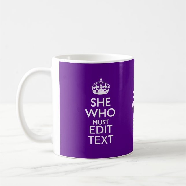 Mug Votre texte dessus elle qui doit être accent (Gauche)