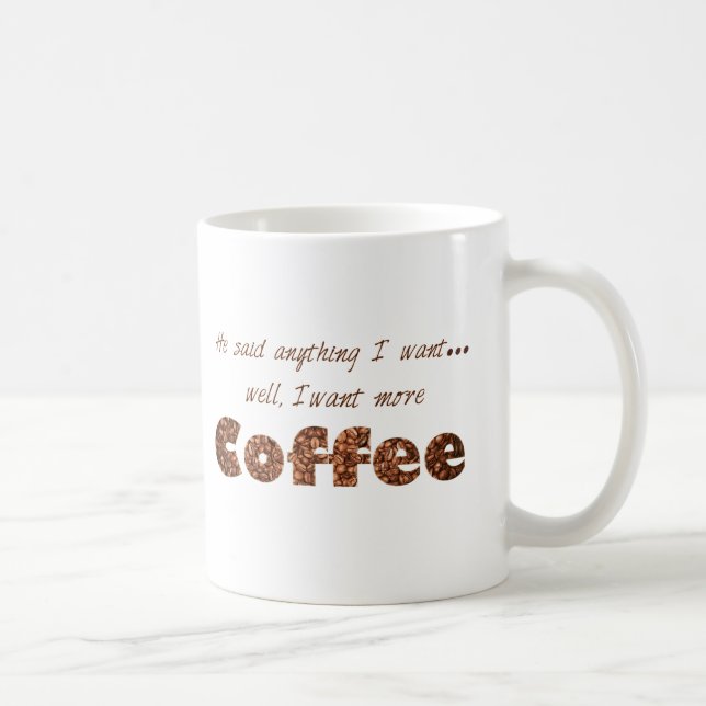 Mug Voulez plus de café (Droite)