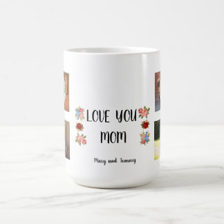 Mug Vous aimez Maman Angela Script Design Floral