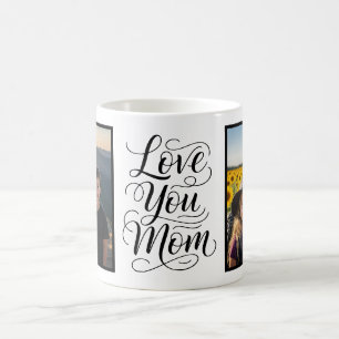 Mug Vous aimez Maman Deux Photo Moderne Blanc