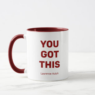 Mug Vous avez ce minimum rouge et blanc personnalisé