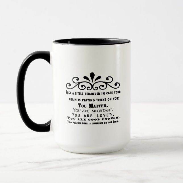 Mug Vous avez de l'importance. Vous êtes important. Vo (Gauche)