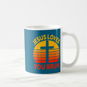 Mug Vous Chemise Jésus Aime Bruh Croix Chrétien
