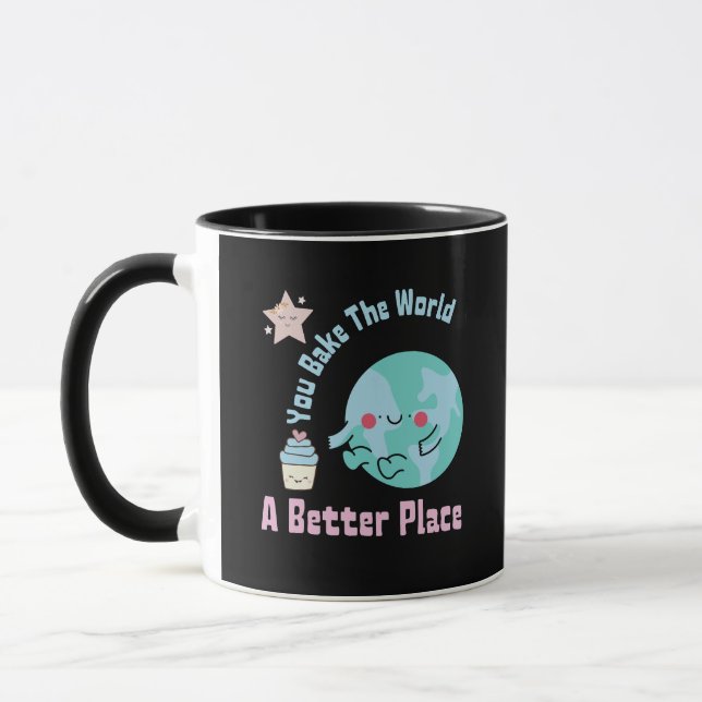 Mug Vous Cuisez Le Monde Un Meilleur Endroit Cute Gâte (Gauche)