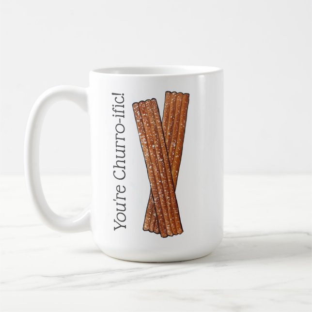 Mug Vous êtes Churro-ific (Terrifique) Drôle Foodie Ch (Gauche)