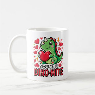 Mug Vous êtes Dino-Mite - Jolie Dinosaur Saint Valenti