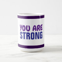 Vous êtes Forte Violet Bleu Persist Encourageur