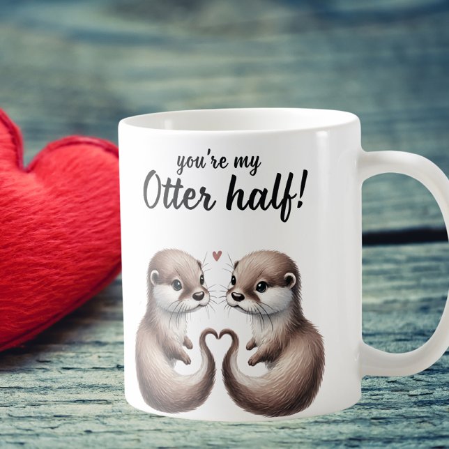 Mug Vous êtes la moitié de ma loupe (Créateur téléchargé)