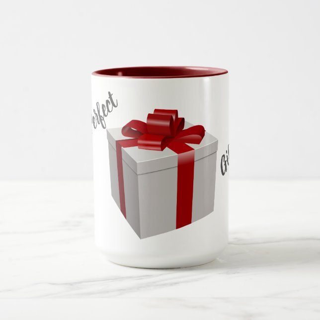 Mug Vous êtes le cadeau parfait pour moi deux tone caf (Centre)