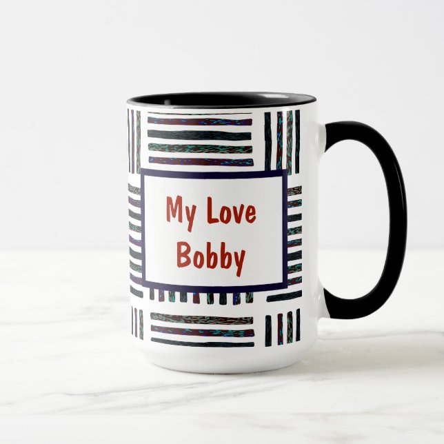 Mug Vous Êtes Le Meilleur Inspiré Striped Personnalise (Droite)