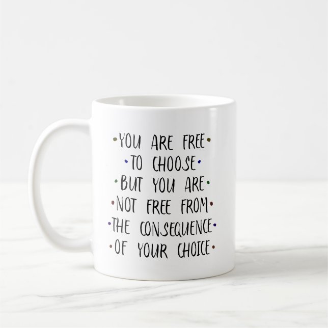 Mug Vous êtes libre de choisir Open Minded Cerveau (Gauche)