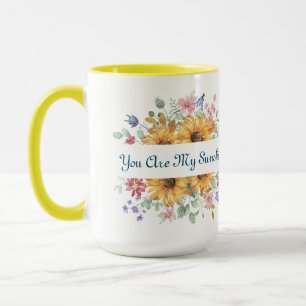 Mug Vous êtes ma citation Sunshine et Sunflower