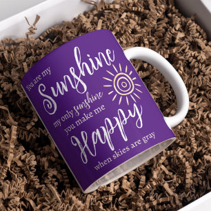 Mug Vous Êtes Mon Soleil Me Rendre Joyeux Soleil Viole