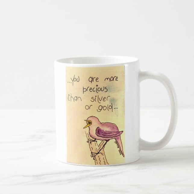 Mug Vous êtes plus Précieux que l'argent ou l'or ! (Droite)