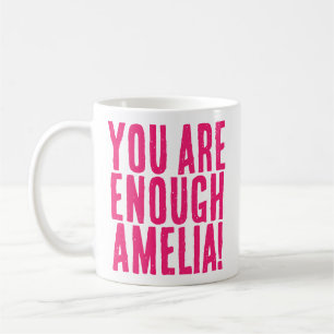 Mug Vous Êtes Suffisamment Hot Pink Motivational Messa