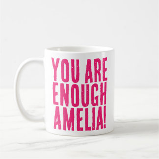Mug Vous Êtes Suffisamment Hot Pink Motivational Messa