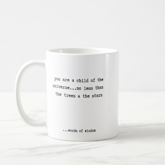 Mug Vous êtes un enfant de l'univers (Gauche)