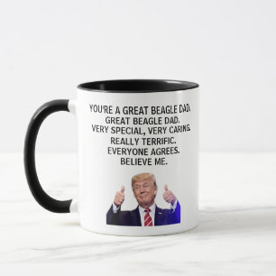 Mug Vous êtes un vrai grand papa Beagle, un Trump amus