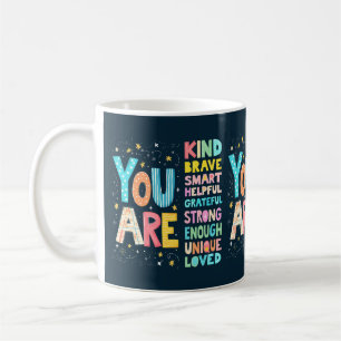 Mug Vous Êtes Une Citation Inspirationnelle Typographi