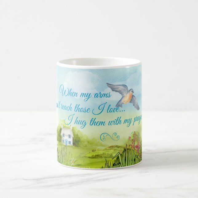 Mug Vous étreindre avec ma carte de prières (Centre)