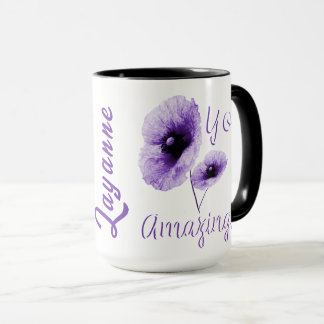 Mug Vous Floral Violet Incroyable