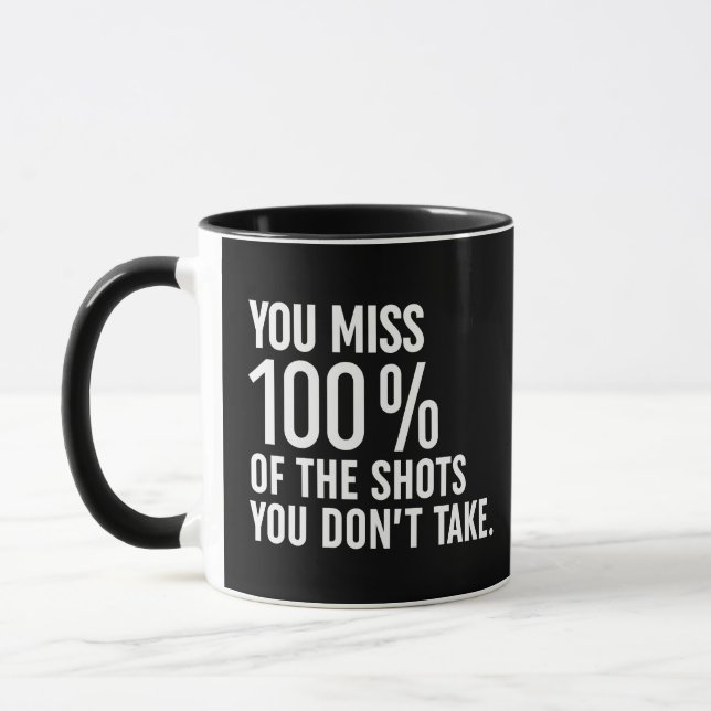 Mug Vous manquez 100% des coups que vous ne prenez pas (Gauche)