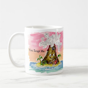 Mug Vous M'Écrasez, Je Lava Vous Cartoon Volcano
