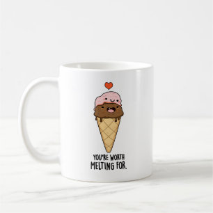Mug Vous méritez d'être fondu pour un jeu de crème gla