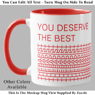 Mug Vous méritez le meilleur thérapeute Blague drôle M