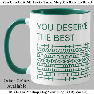 Mug Vous méritez le meilleur thérapeute Blague drôle M