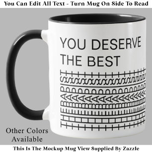Mug Vous méritez le meilleur thérapeute Blague drôle M