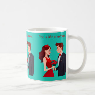 Mug Vous + Moi = Jamais Romantique Couple Muple