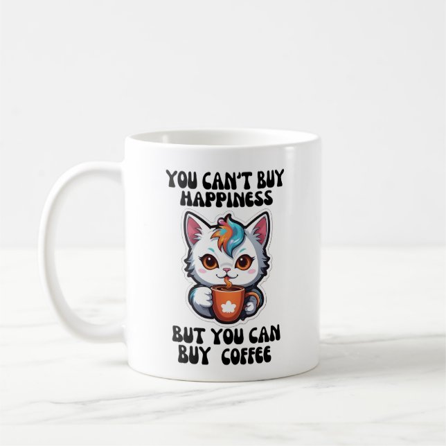Mug Vous ne pouvez pas acheter le bonheur mais vous po (Gauche)
