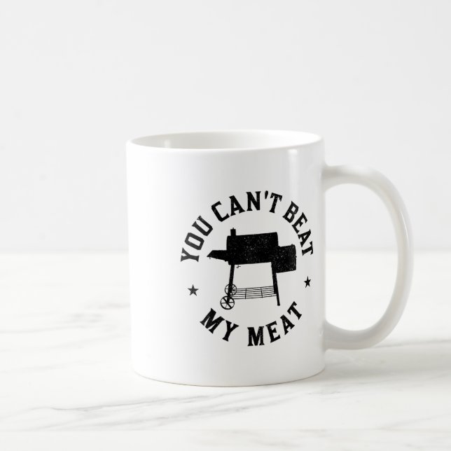 Mug Vous ne pouvez pas battre ma viande Barbecue Grill (Droite)