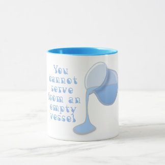 Mug Vous ne pouvez pas verser à partir d'un navire vid