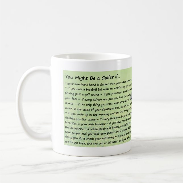 Mug Vous pourriez être un golfeur si… (Gauche)