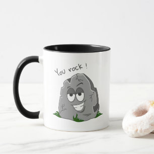 Mug Vous, Rock ! Drôle Gris Carton Pierre