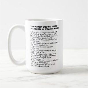 Mug Vous savez que vous avez été marié (ajouter des an