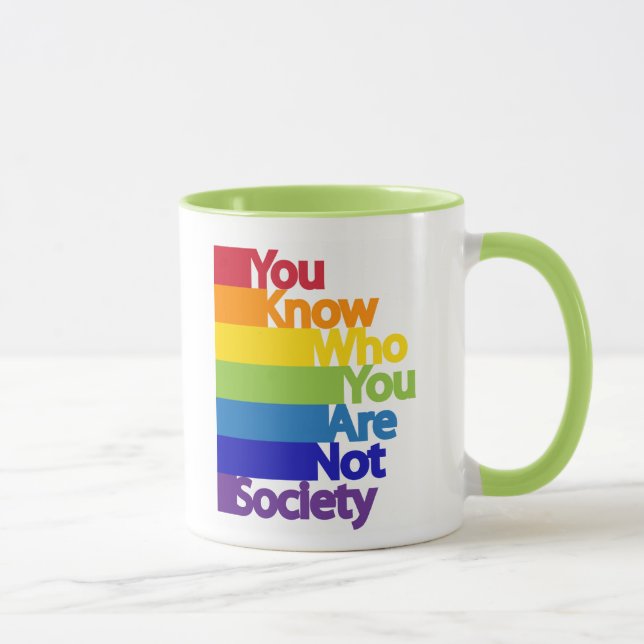 Mug Vous savez qui vous n'êtes pas la société (Droite)