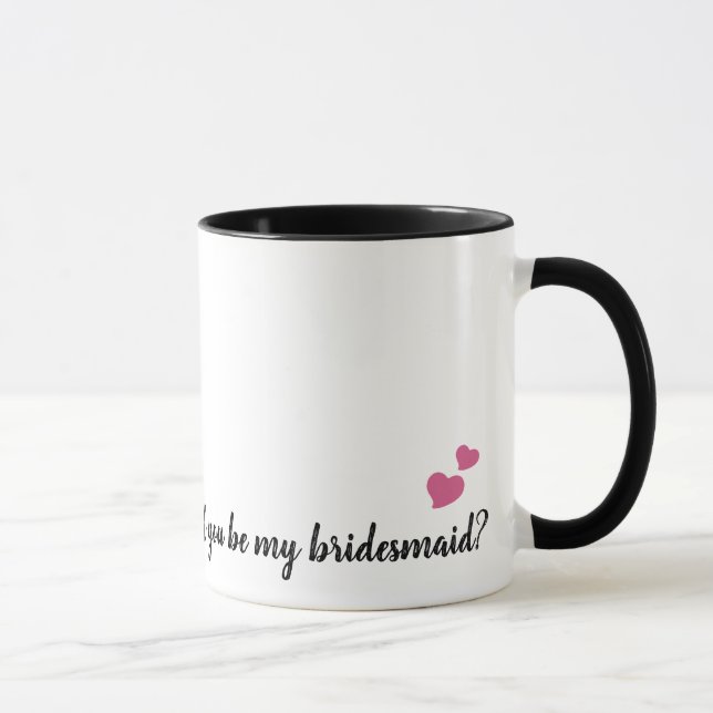 Mug Vous serez ma demoiselle d'honneur - filles (Droite)
