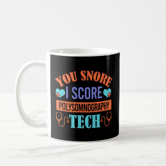 Mug Vous Snore I Snore Polysomnographie Tech Sleep Tec (Gauche)