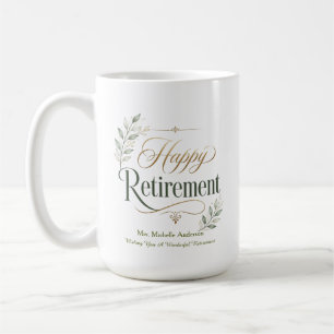 Mug Vous souhaite une merveilleuse retraite Personnali