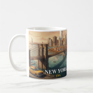Mug Voyage à New York Pont de Brooklyn 