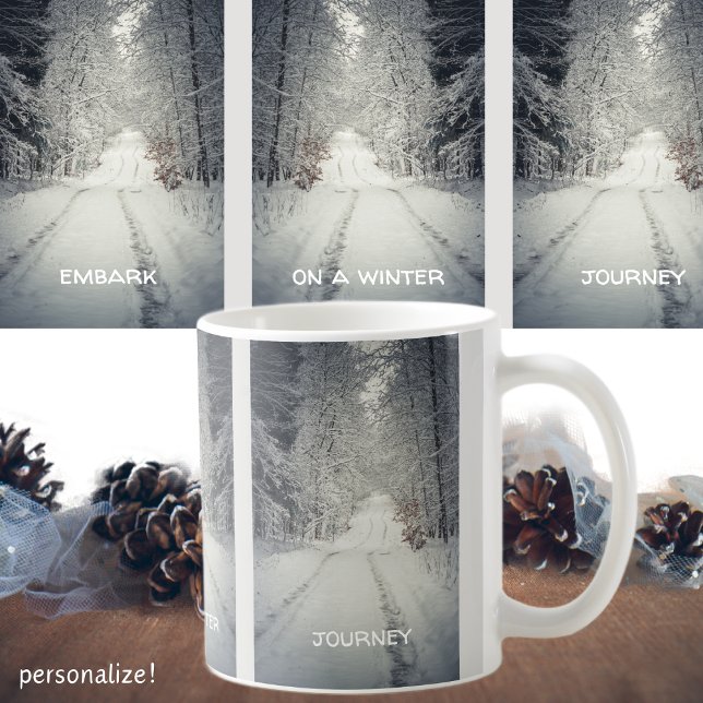 Mug Voyage d'hiver à travers la forêt (Créateur téléchargé)