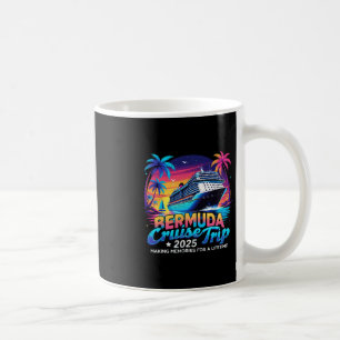 Mug Voyage en croisière aux Bermudes 2025 Cadeau de va