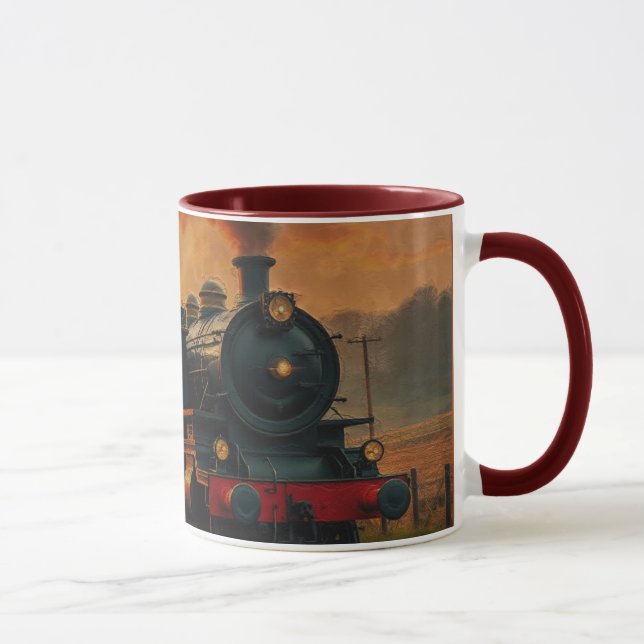 Mug Voyage en train victorien - Steampunk Steam Train (Droite)