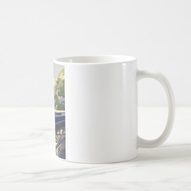 Mug Voyage ferroviaire en Europe vintage (Droite)